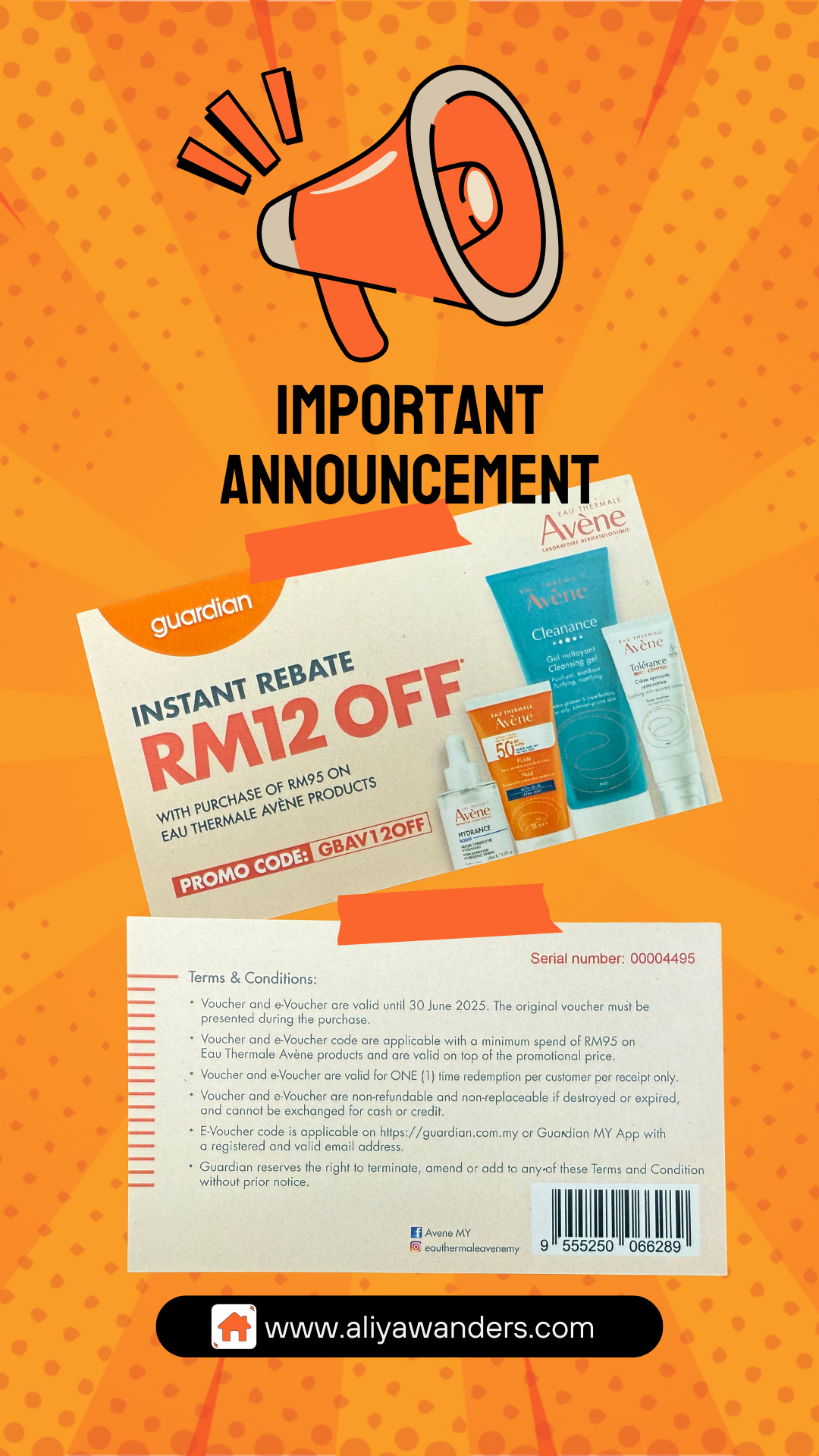 Exclusive Skincare Deal: RM12 Off Your Favorite Avène Products!